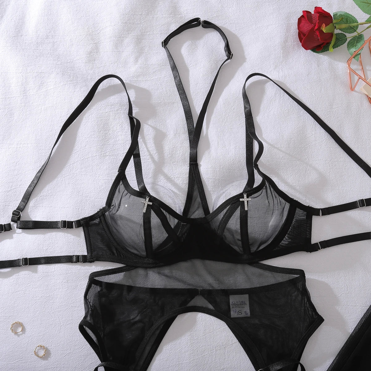Black Cross 4-Piece Set