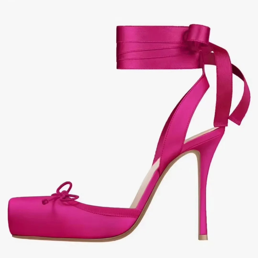 Ballerina Heels With Ankle Straps