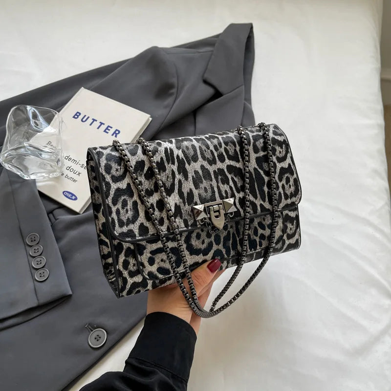 Leopard Print Women's Crossbody Bag