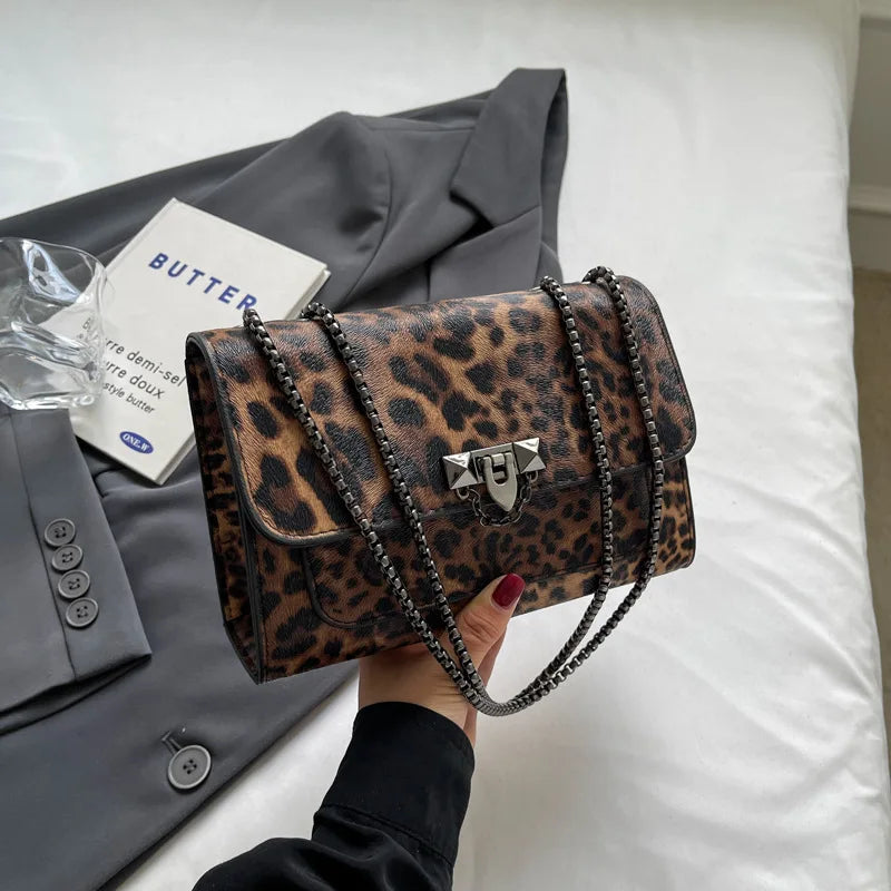 Leopard Print Women's Crossbody Bag