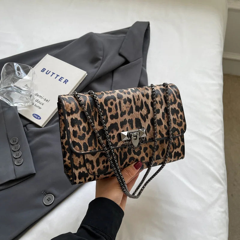 Leopard Print Women's Crossbody Bag